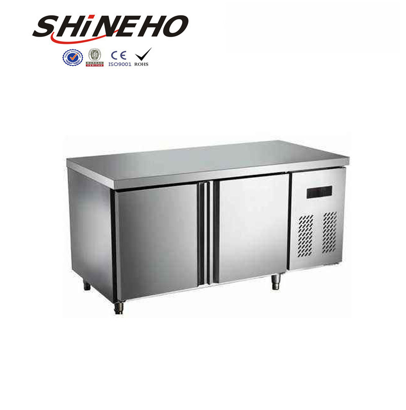 Manufacturer Commercial singleTemperature Freezer and Chiller China Steel Stainless Work Table refrigerator with glass door