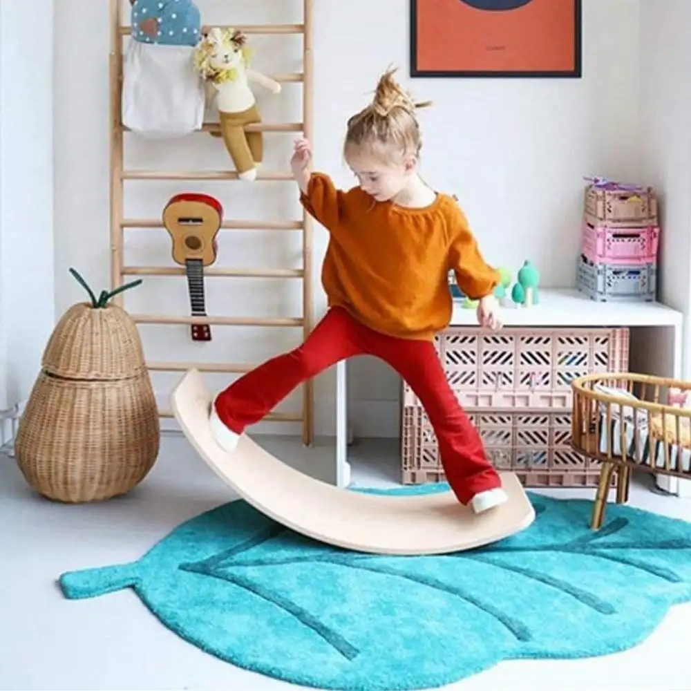2020 самые популярные детские спортивные деревянные скругленные доски детская балансировочная доска для йоги