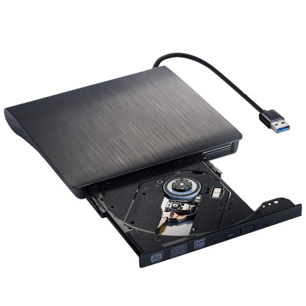 Внешний Дисковод DVD тонкий жесткий пластик USB 3,0 DVD корпус Re/записи ультравысокой частоты записывающийся-CD-ROM чехол для ноутбука CD/DVD Оптический привод