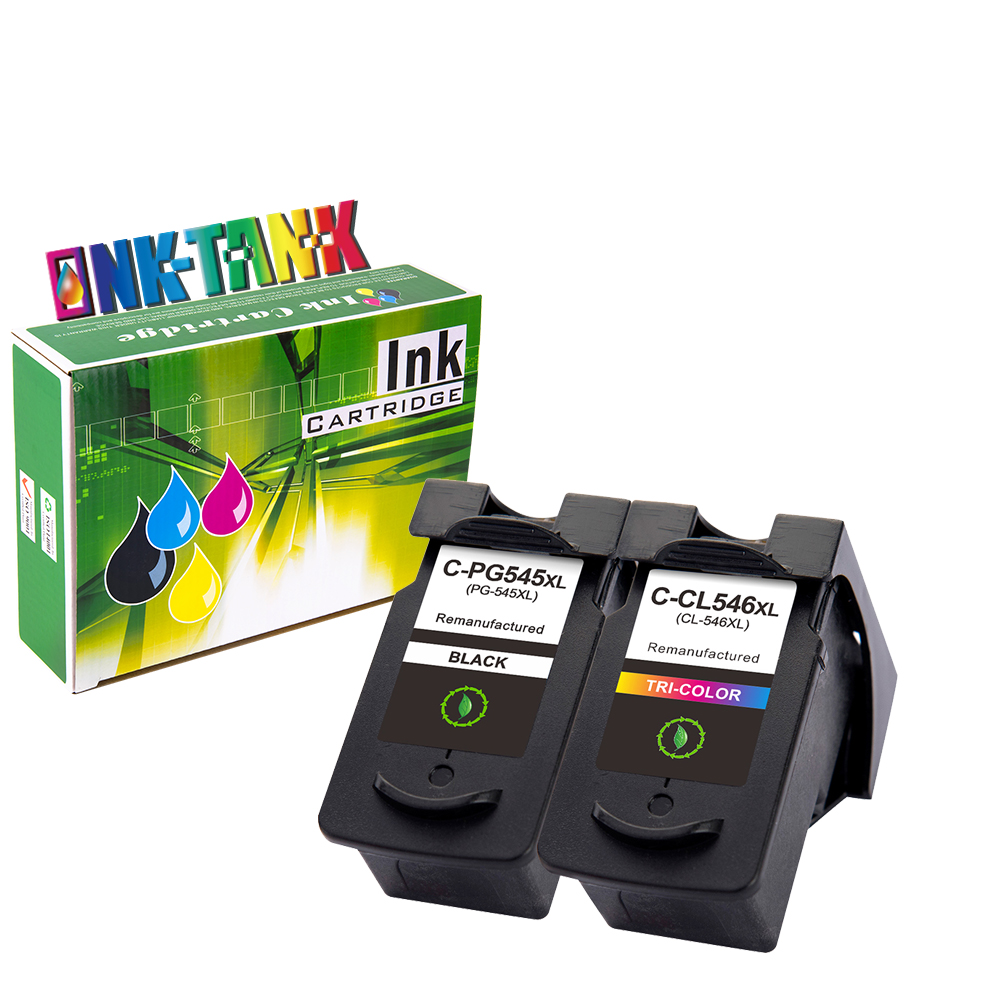 INK-TANK PG-545 PG-545XL PG 545 XL PG545XL PG545 CL-546 CL546 Black Remanufactured Ink Cartridge for Canon Pixma MG 2500 TS3350
