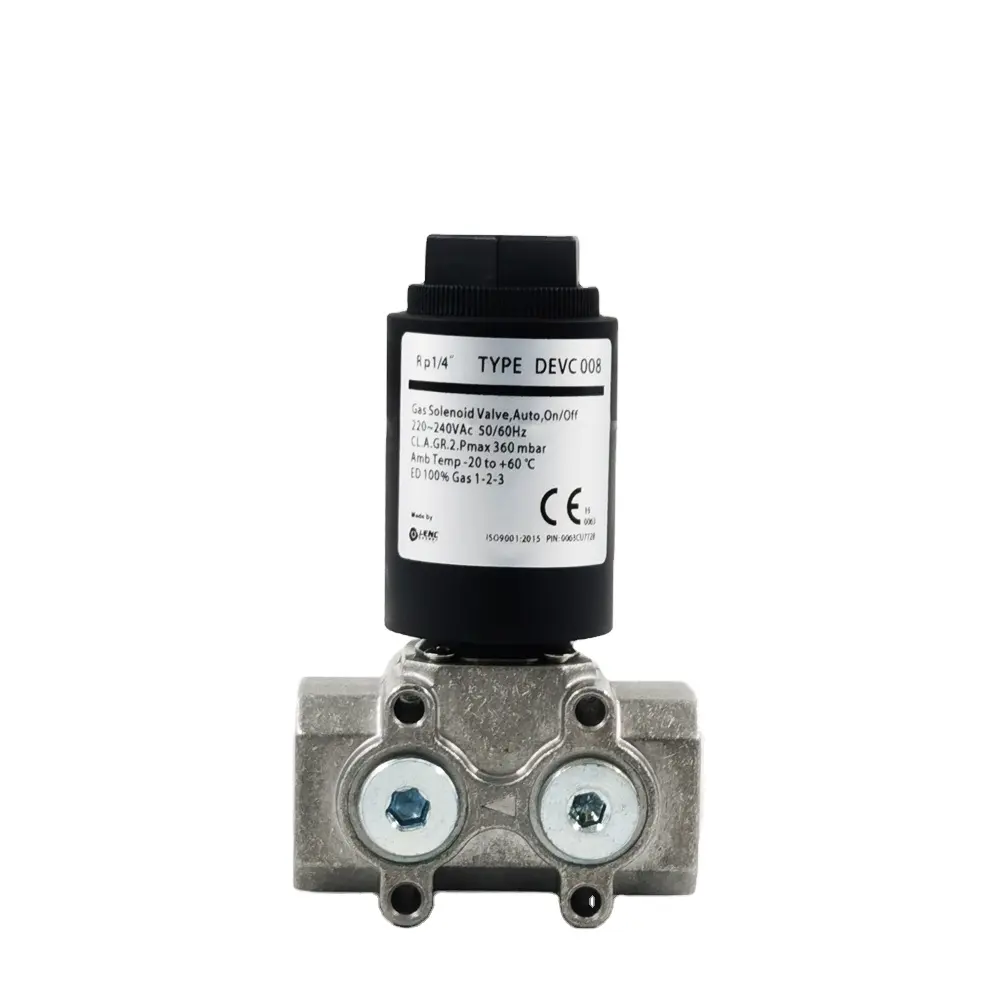 DEVC008 small aperture fast opening normal closed solenoid valve for dual valve combination
