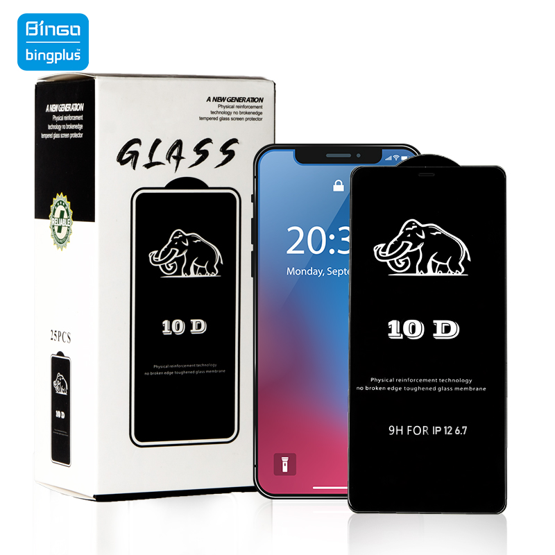with packing box 3D curved edge glass anti scratch 10D tempered glass screen protector ULTRA-THIN for SAMSUNG M10 A10 A2 CORE