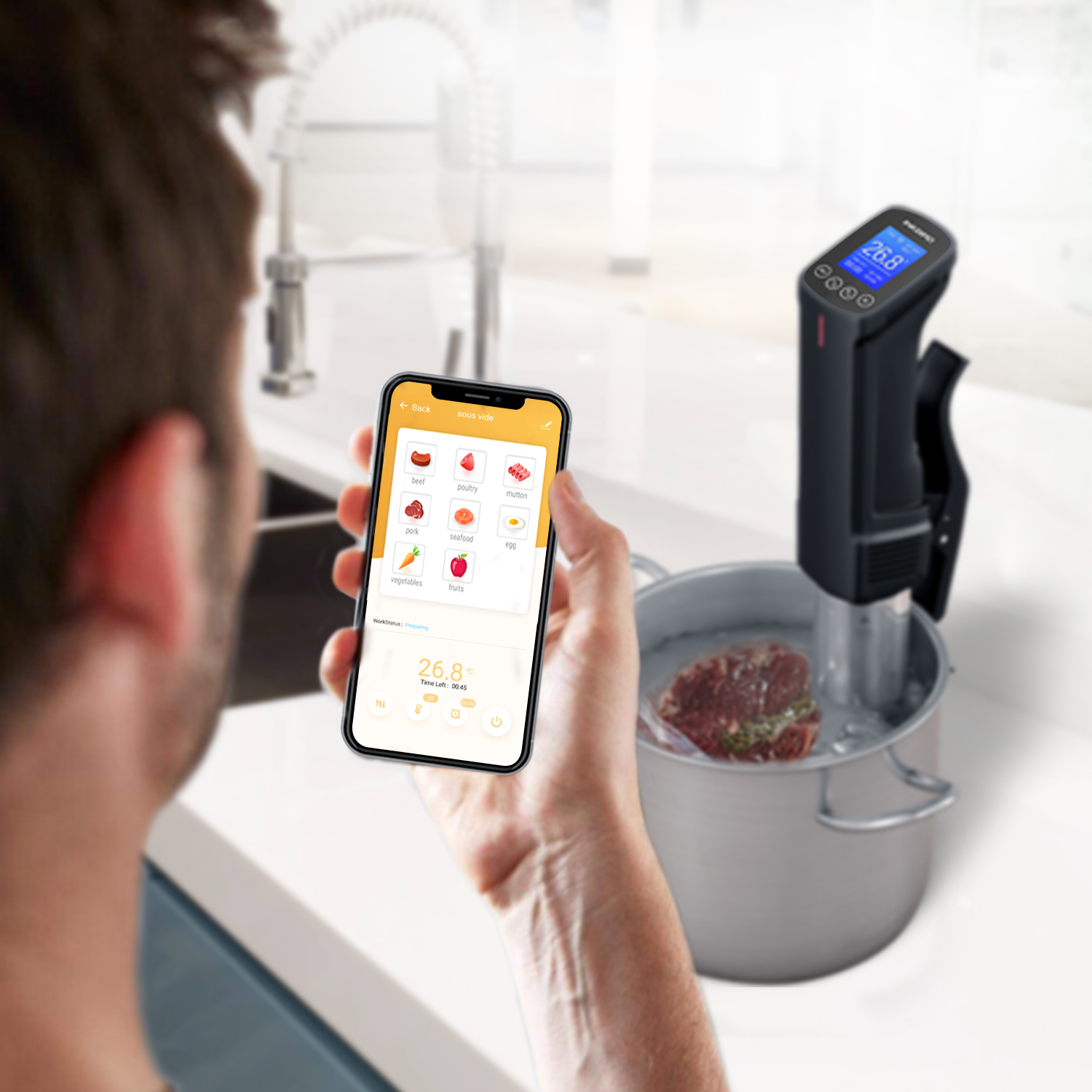 Кухонные принадлежности Inkbird wifi, 1000 Вт