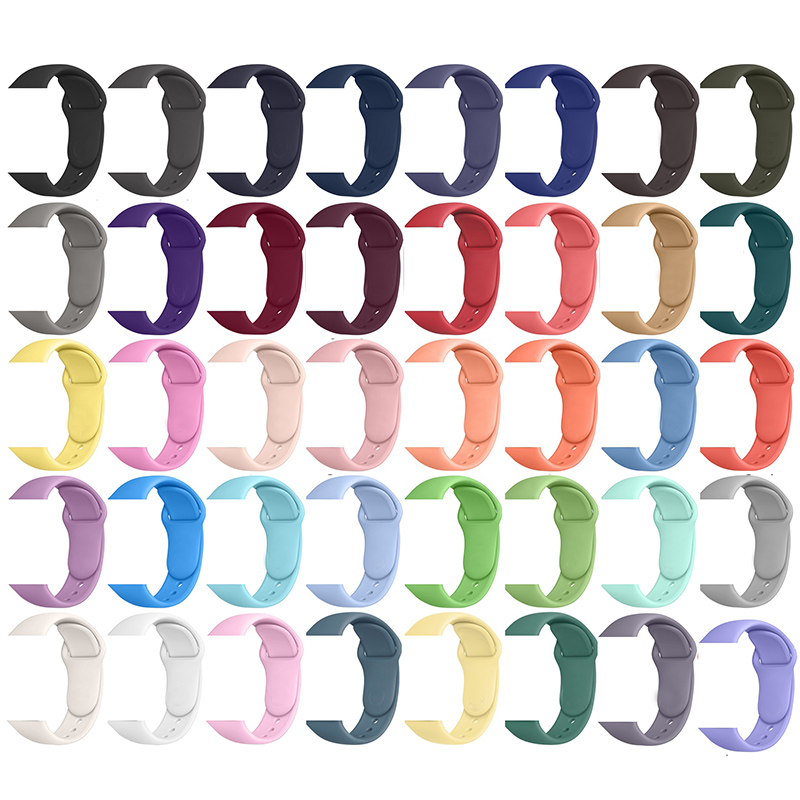 Ремешок силиконовый для Apple Watch Band, спортивный Роскошный дизайнерский браслет для смарт-часов Apple Watch