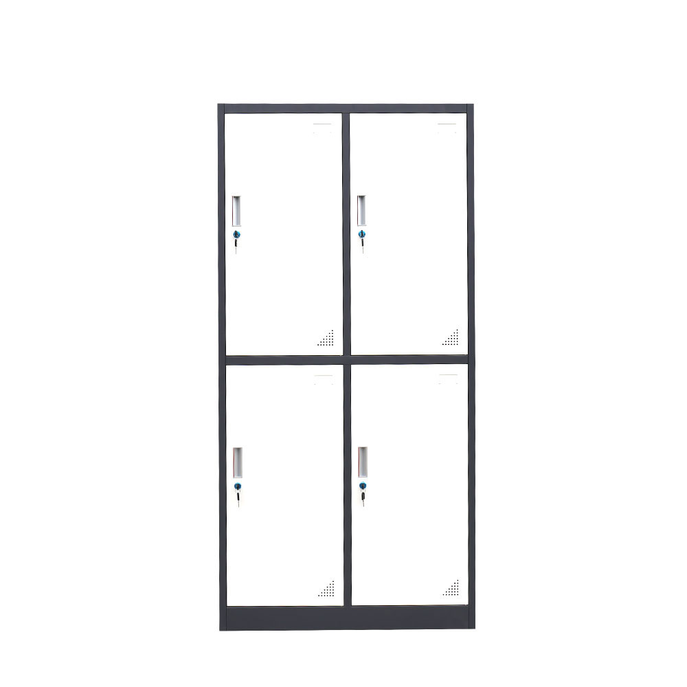 Wholesale price Metal File Cabinets Office 4 Door Metal Storage Cabinets with 4 Mobile Shelf Filing Kabinet lemari besi archivad