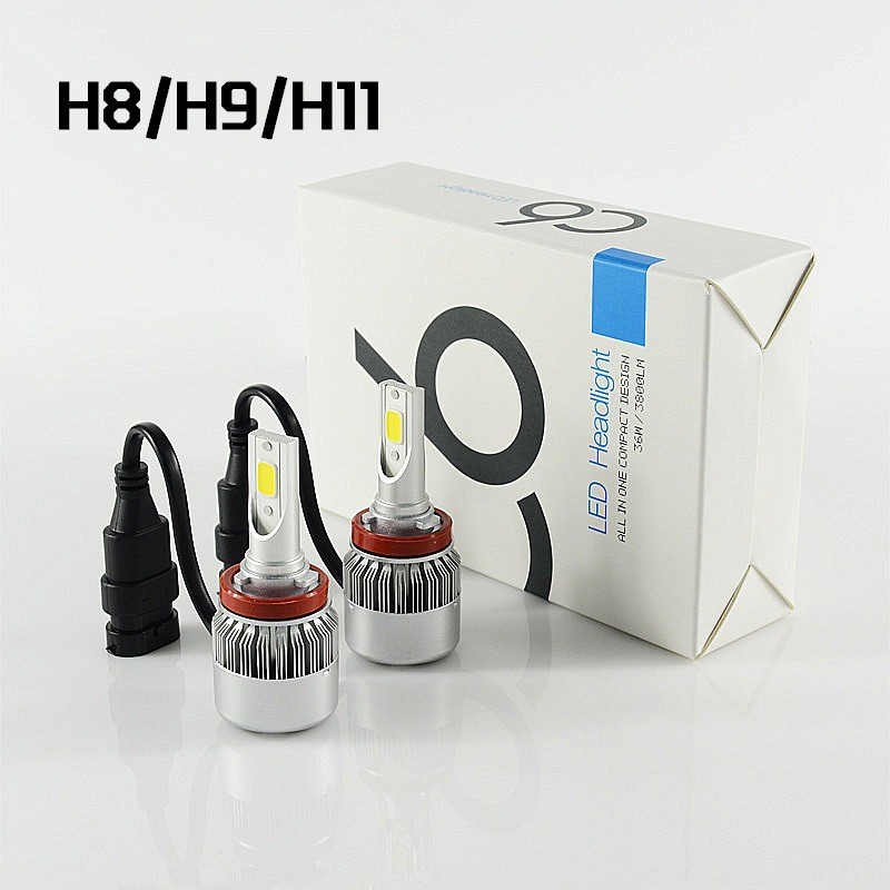 C6 C1 весом 9-36V Автомобильные светодиодные фары для автомобиля H1 H3 H4 H7 H11
