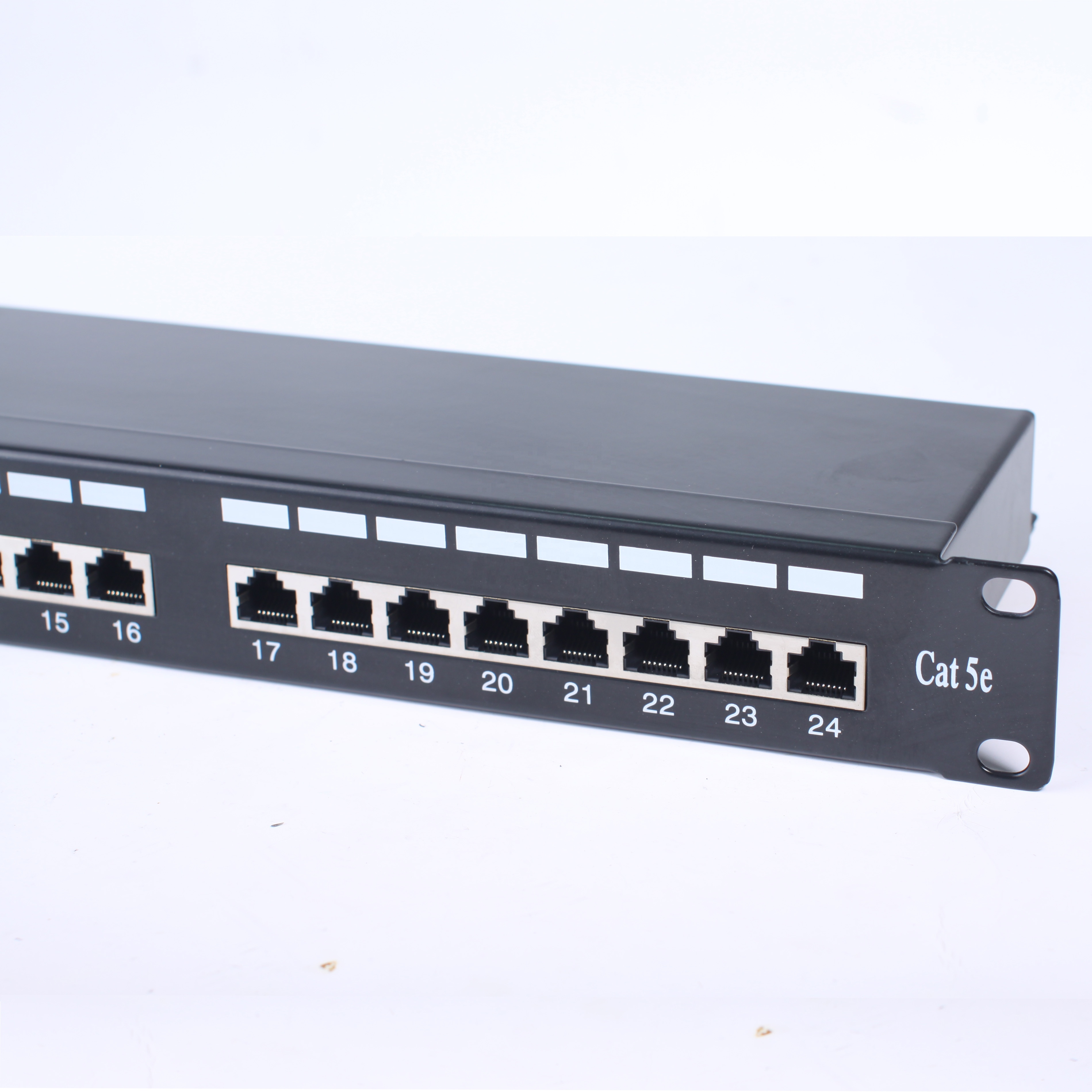 19" Dual IDC 48 Ports STP 1U Shielded CAT6 Patch Panel