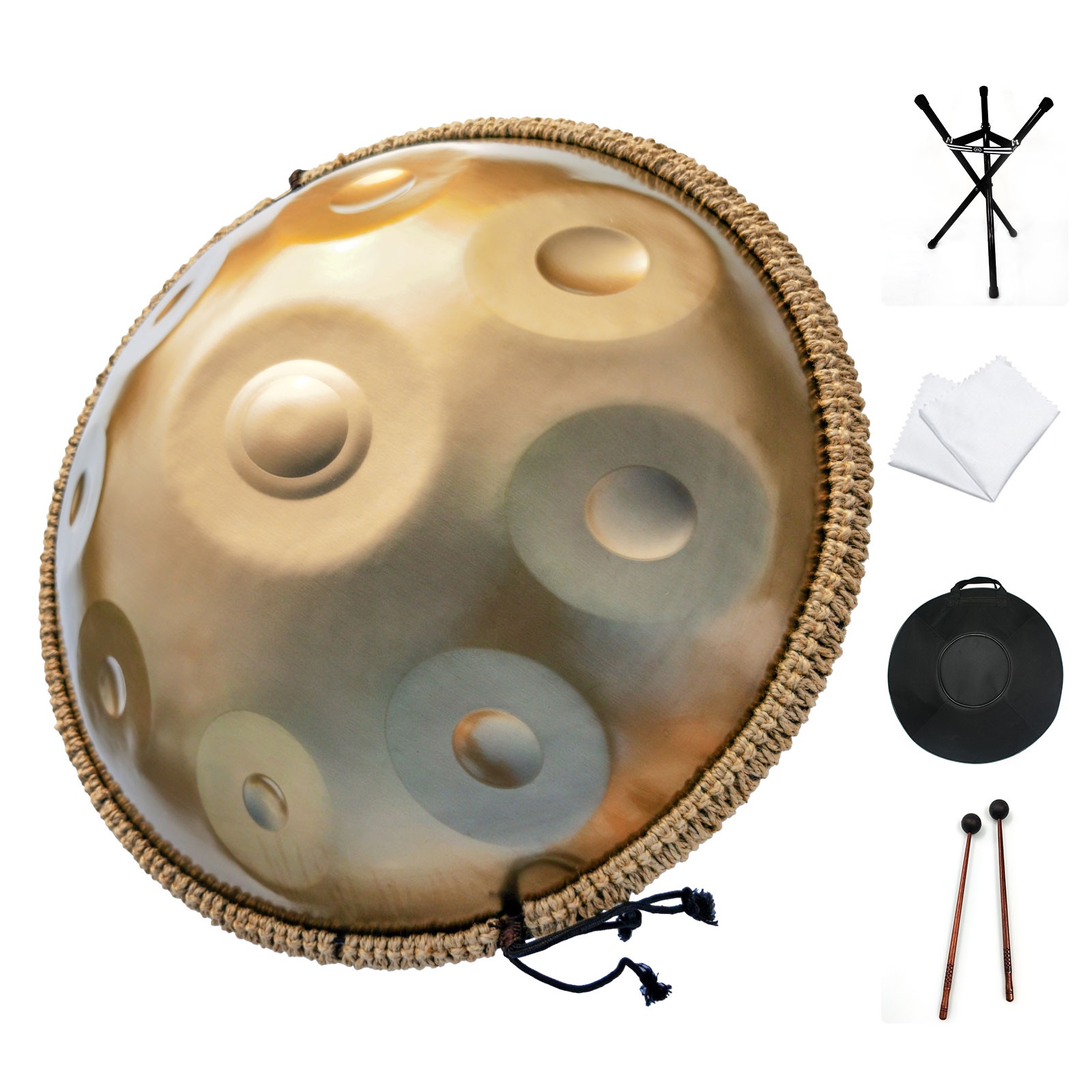 AS TEMAN HANDPAN 9 нот ручная работа из нержавеющей стали handpan барабан набор музыкальных инструментов стальной барабан с языком с сумкой