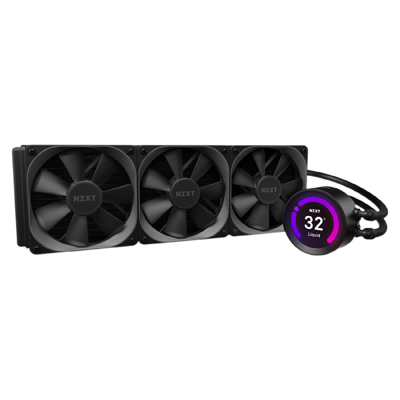 Интегрированный радиатор с водяным охлаждением NZXT Kraken siren Z73 360 мм (программируемый экран головки с водяным охлаждением/Пользовательский контент дисплея/6