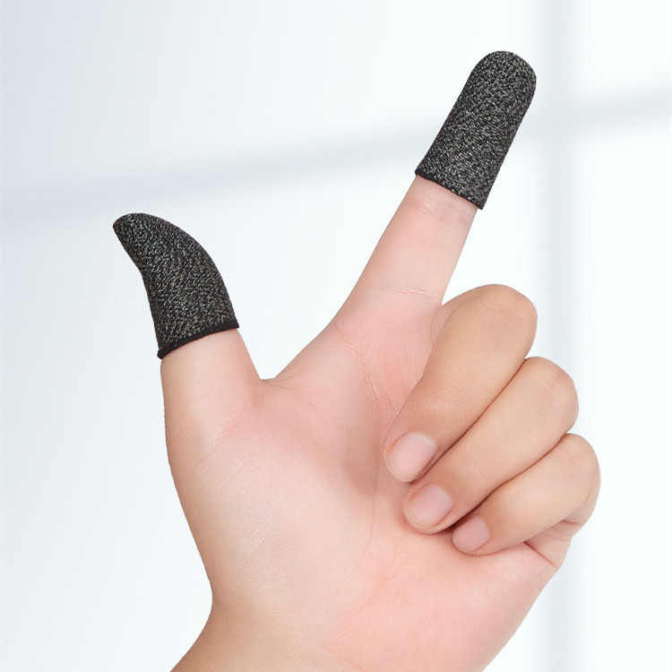 High Sensitive Gaming Mobile Touchscreen Finger Cots Ten Thumb Breathable fingertip protection Gloves