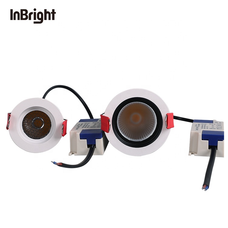 Indoor recessed round ceiling 3w 5w 9w 15w aluminum 3 watt kitchen cabinet cob honeycomb anti glare spotlight