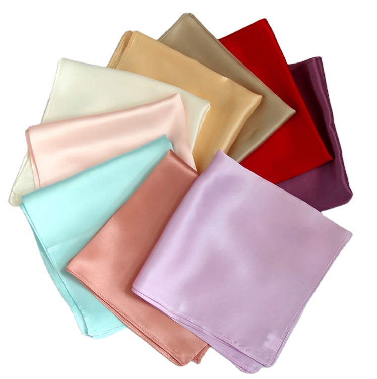 Solid Color Women Home Skin Friendly Soft Luxury Handkerchiefs For Face