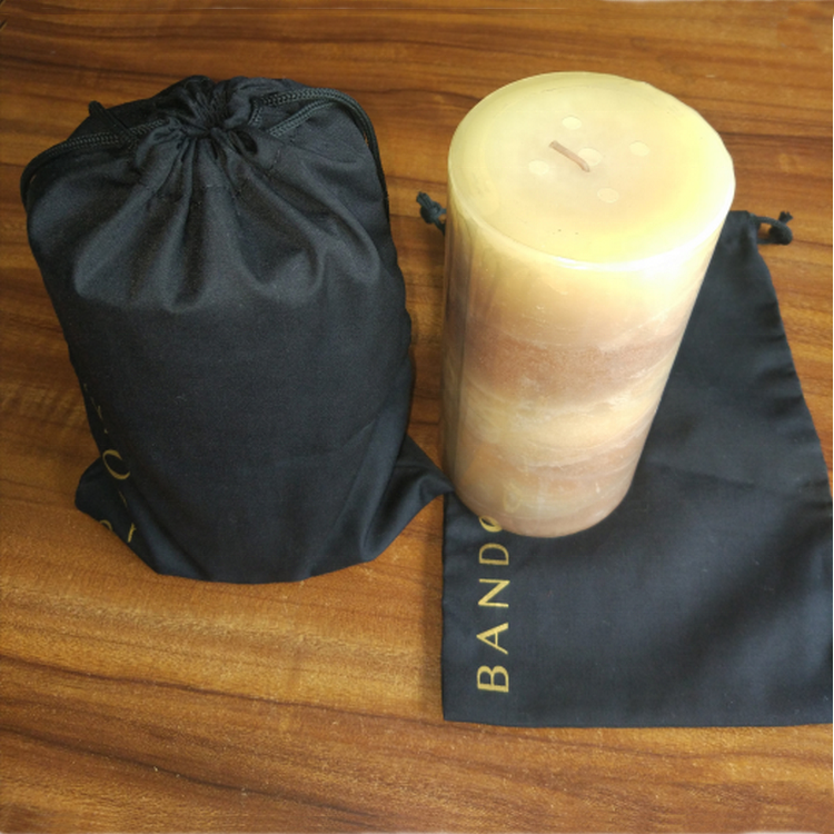 Производитель поставщика Drawstring хлопок сумка для свечи
