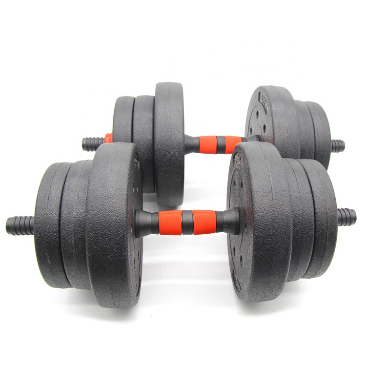 20KG Adjustable Filling Sand Dumbbell Set Cement Dumbbell Sand Filled