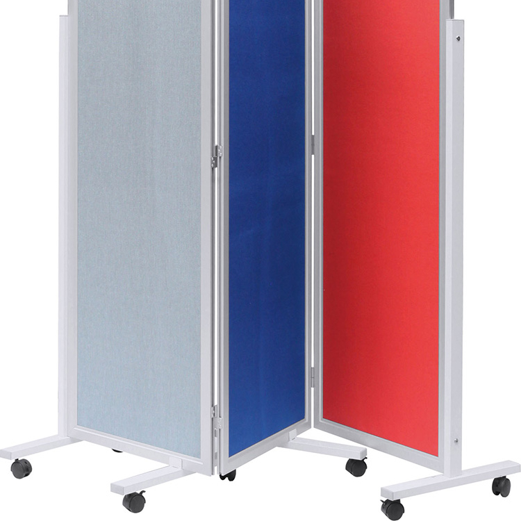 Manufacture 8mm thick Office sound-proofing botice board bulkhead cuttle two-sided mobile Room isolation fabric sheet DIY