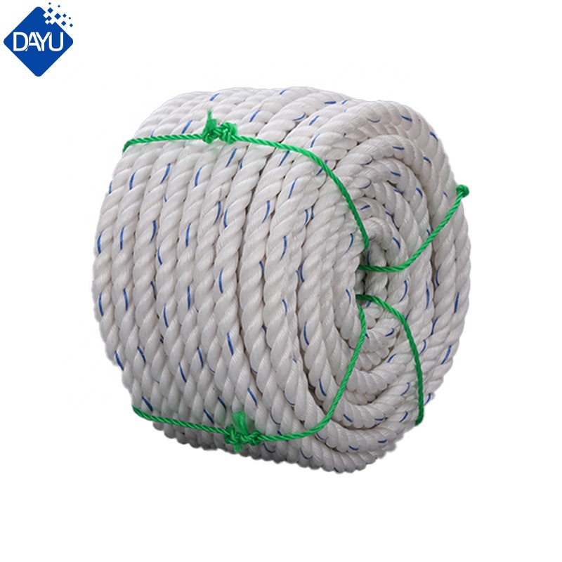 Factory price pe monofilament yarn fishing rope twine 3 Strand PP Twist Rope for Mooring Rope