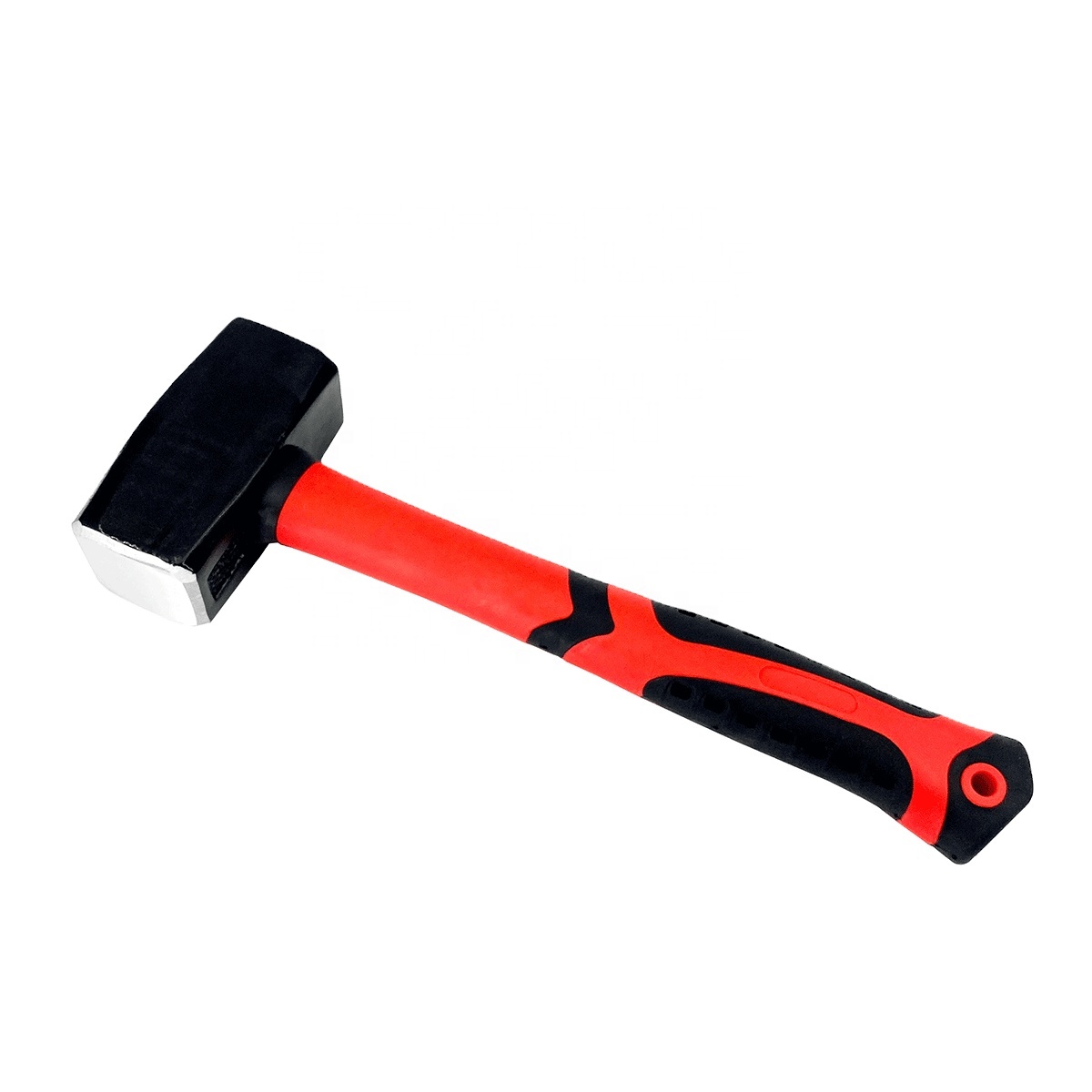 1.0kg 1.5kg 2.0kg Stoning Hammer Professional Red and Black Fiberglass handle masonry break stone  hammer