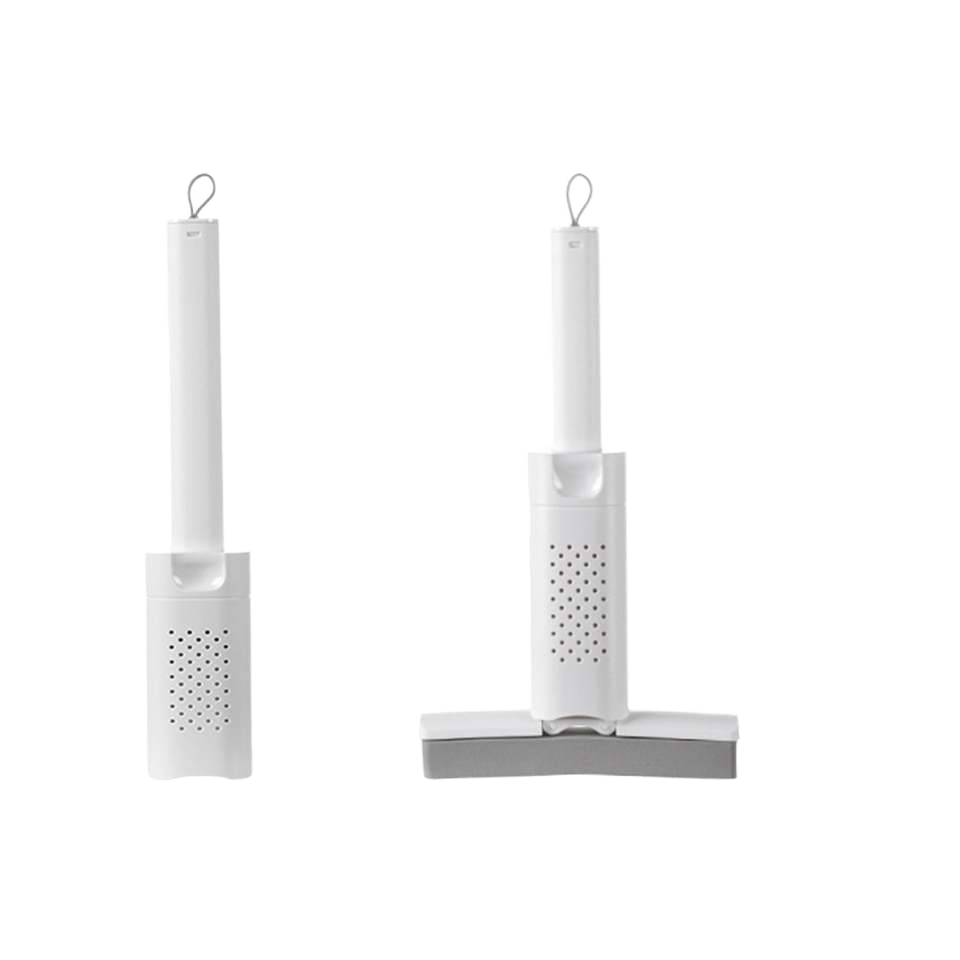 Eco-Friendly Portable Self-Squeeze Mini Mop Multifunctional Steel Glass Cleaning Easy One-Handed Foldable Stain-Free Window