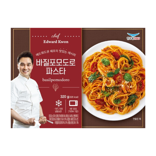 (EcoClean Platform) Edward Kwon Basil Pomodoro паста вкусная замороженная в Корее, легко приготовить K-food Helathy KOTRA