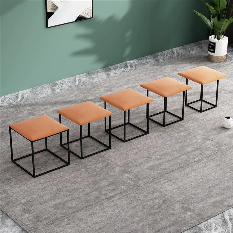 Wholesale Top Quality Modern Design Home Furniture Cheap Dining Room cube metal Chair