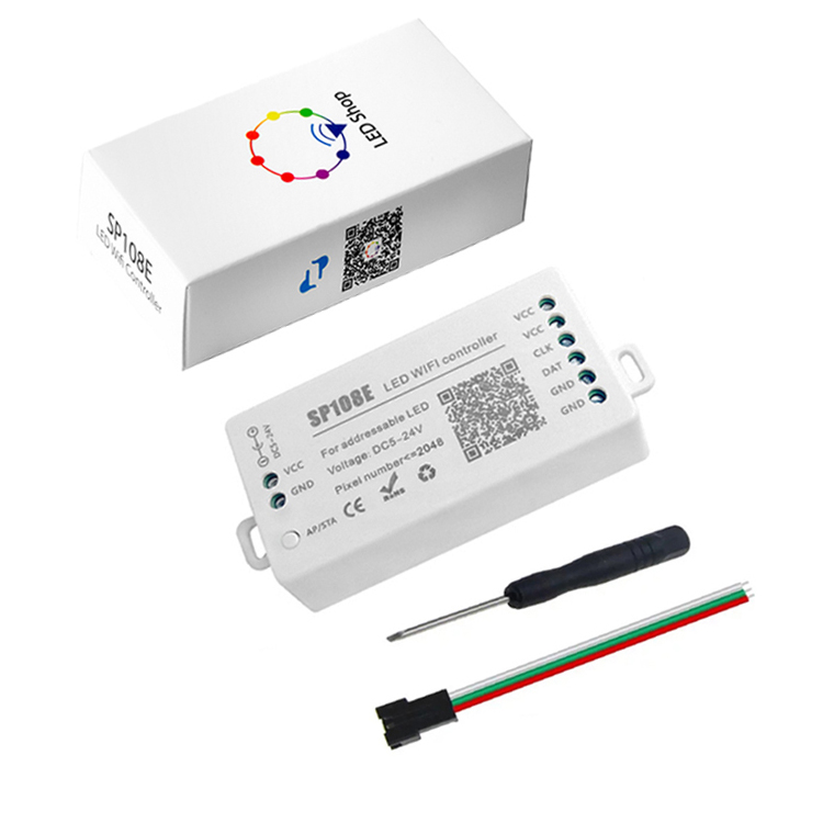 SP108E SP107E SP105 SP110E WS2811 WS2812B SK6812 APA102 Android ISO приложение Smart LED пиксель контроллер Wi-Fi
