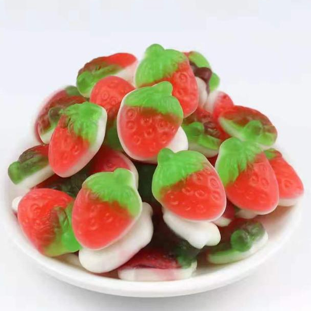 Мягкие конфеты в форме клубники