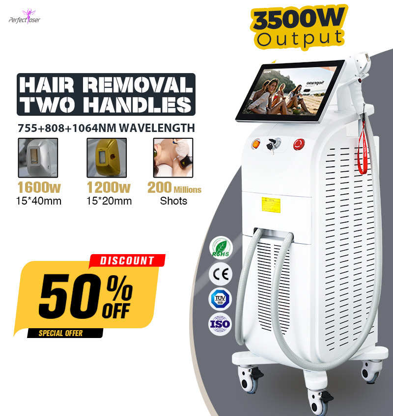 Alexandrite Laser Hair Removal Machines 808nm Infrared Laser Diode Laser Permanent 808nm Hair Removal Machine