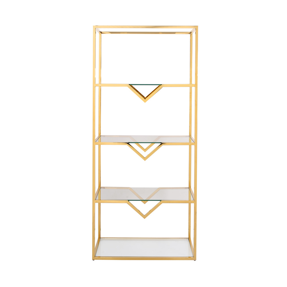 New design modern minimalist unique steel rack solid tall bookshelf home corner bookshelf