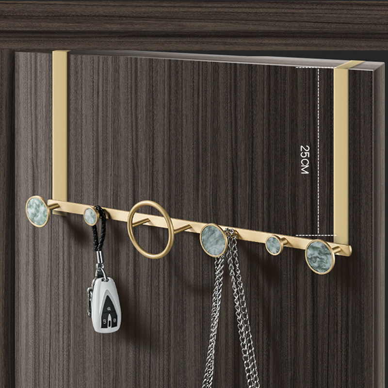 Nordic hanging hanger bedroom door rear hook cap hanger light luxury clothes hook porch hanging hook couples row hook all copper