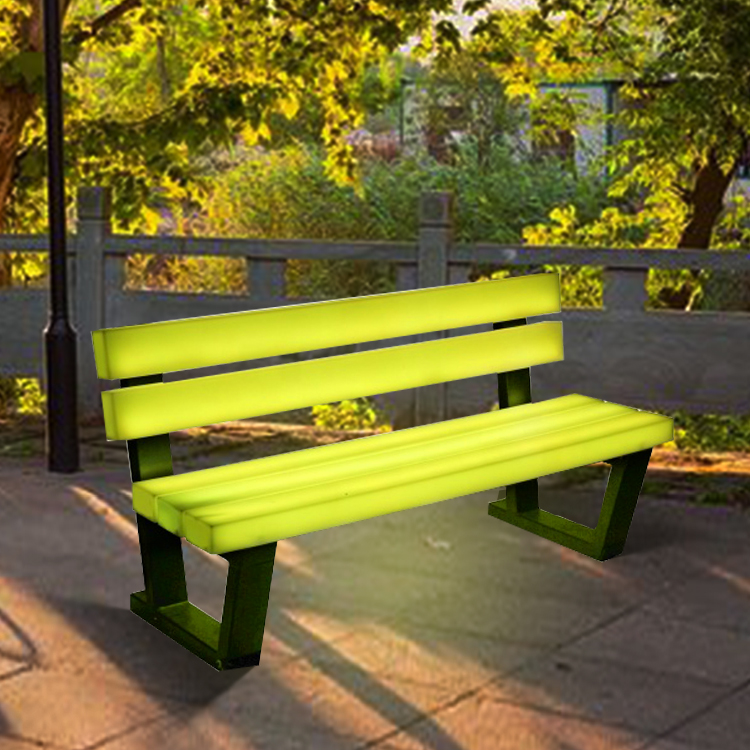 High quality Outdoor garden furniture led light garden table and chair set