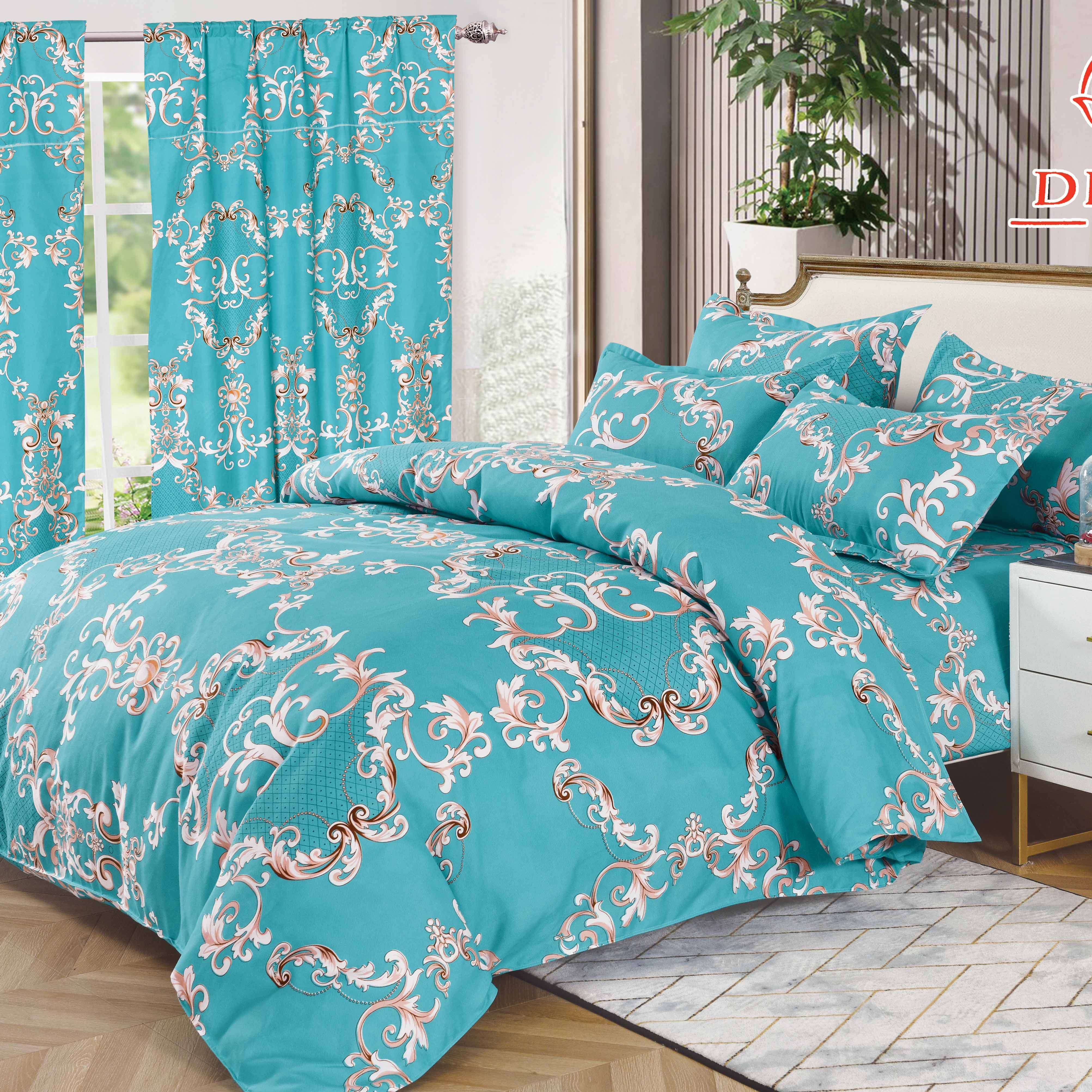 top sale bedding set with curtains