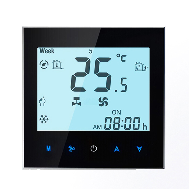Beca BAC-1000 TUYA WIFI HVAC thermostat tuya wifi indoor digital touch screen temperature regulator fan coil unit smart wall