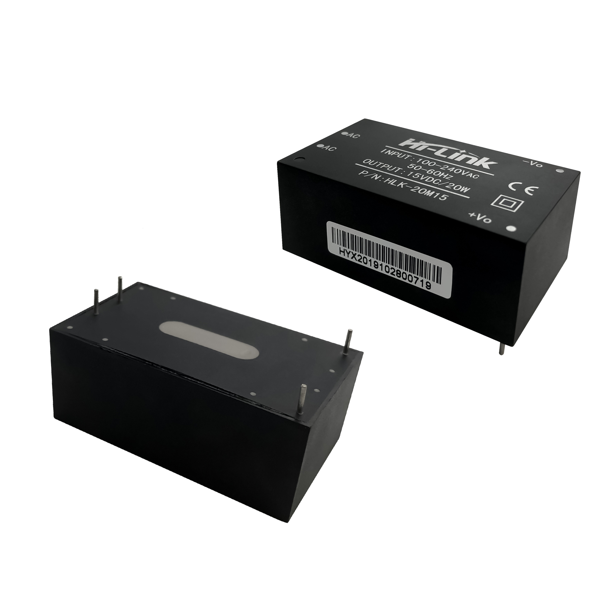 110V 220V ac dc single output power converter 15V 20W HLK-20M15