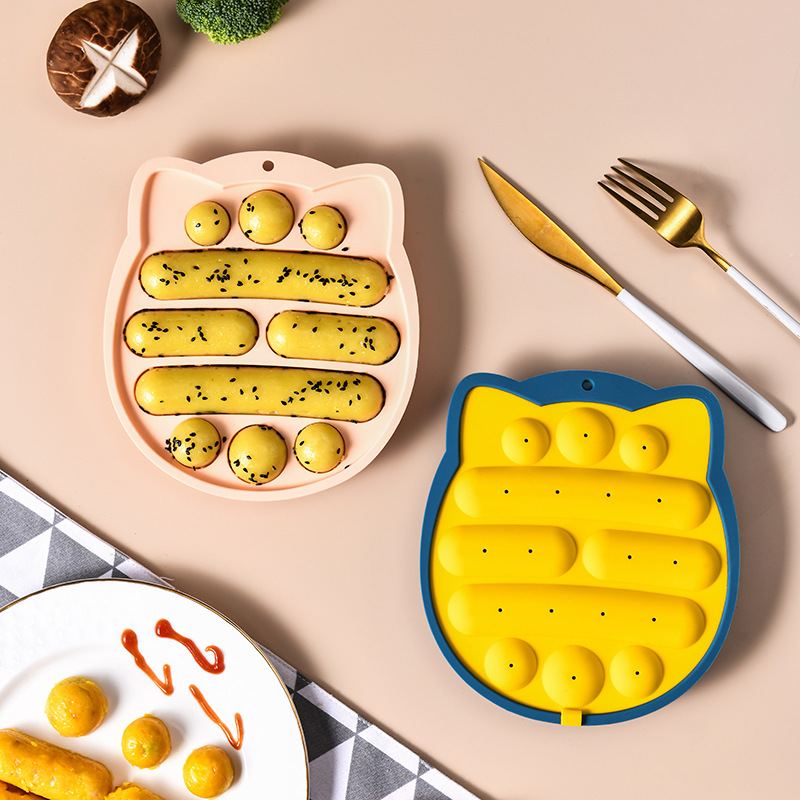 Sausage maker silicone sausage mold DIY hot dog handmade ham cake mold kitchen making and refrigerated baby silicone mold
