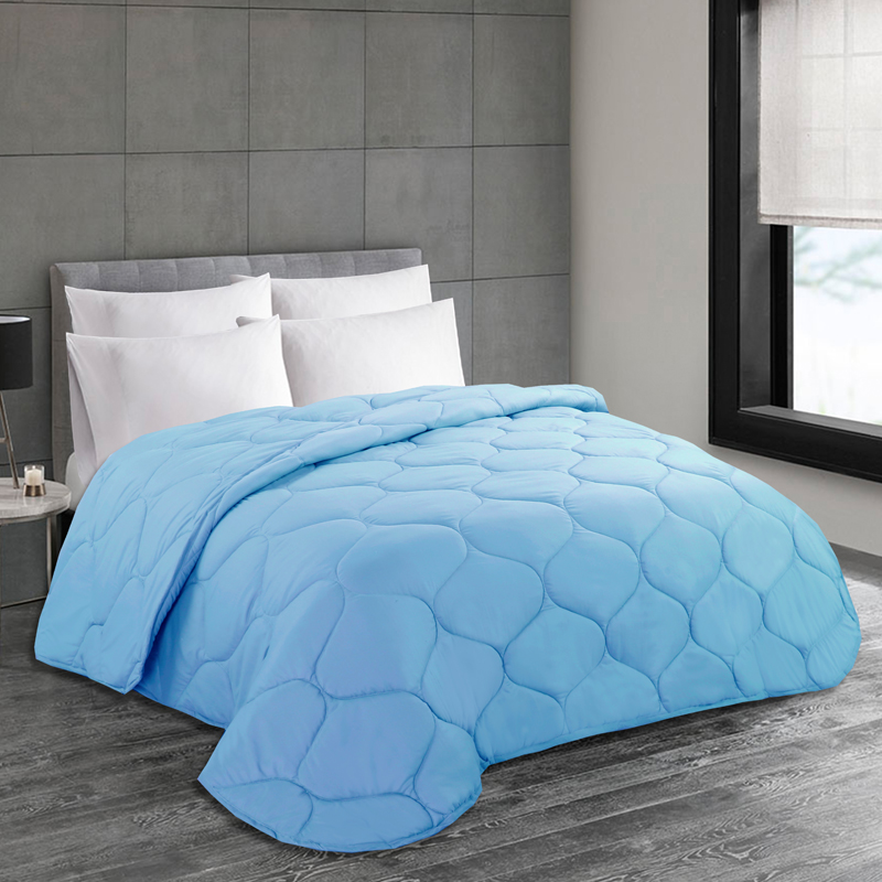 Best selling cheap microfiber luxury all-season wholesale high quality quilted comforter for bedroom blue