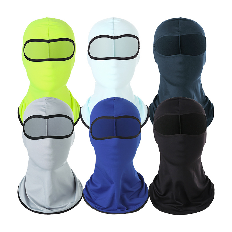 AB-171 Outdoor ice silk sports head cover Cycling motorcycle bicycle full face mask cycling Hat