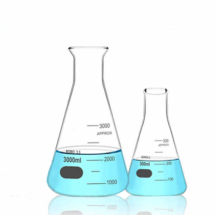 50ml 250ml 500ml 1000ml Wide mouth Borosilicate Glass Erlenmeyer Flask