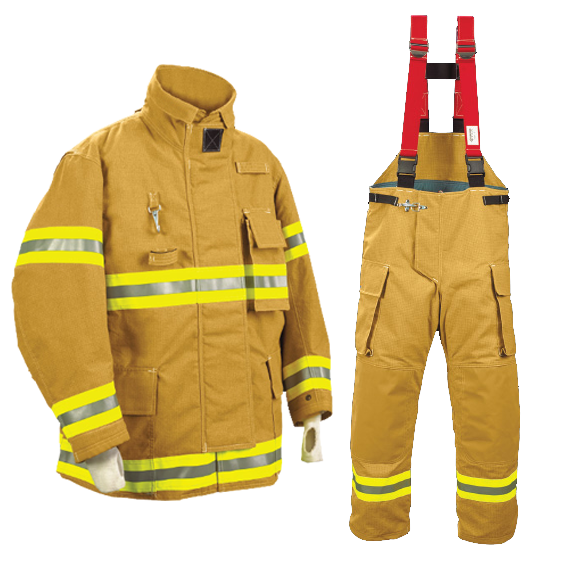 CE Mining Industry Heat Resistance 4 Layers Structure Fire Emergency Full Body Fire Uniform