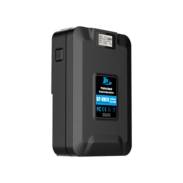 TPF Newest 74Wh (5000mAh/14.8V) V Mount Battery V lock Battery for blackmagic 4k Video Camera Camcorder