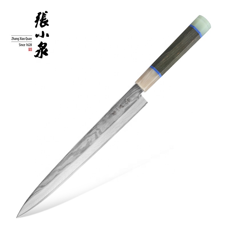 High standard quality sashimi knife expensive damascus vg10 core Buffalo Horn sushi knife