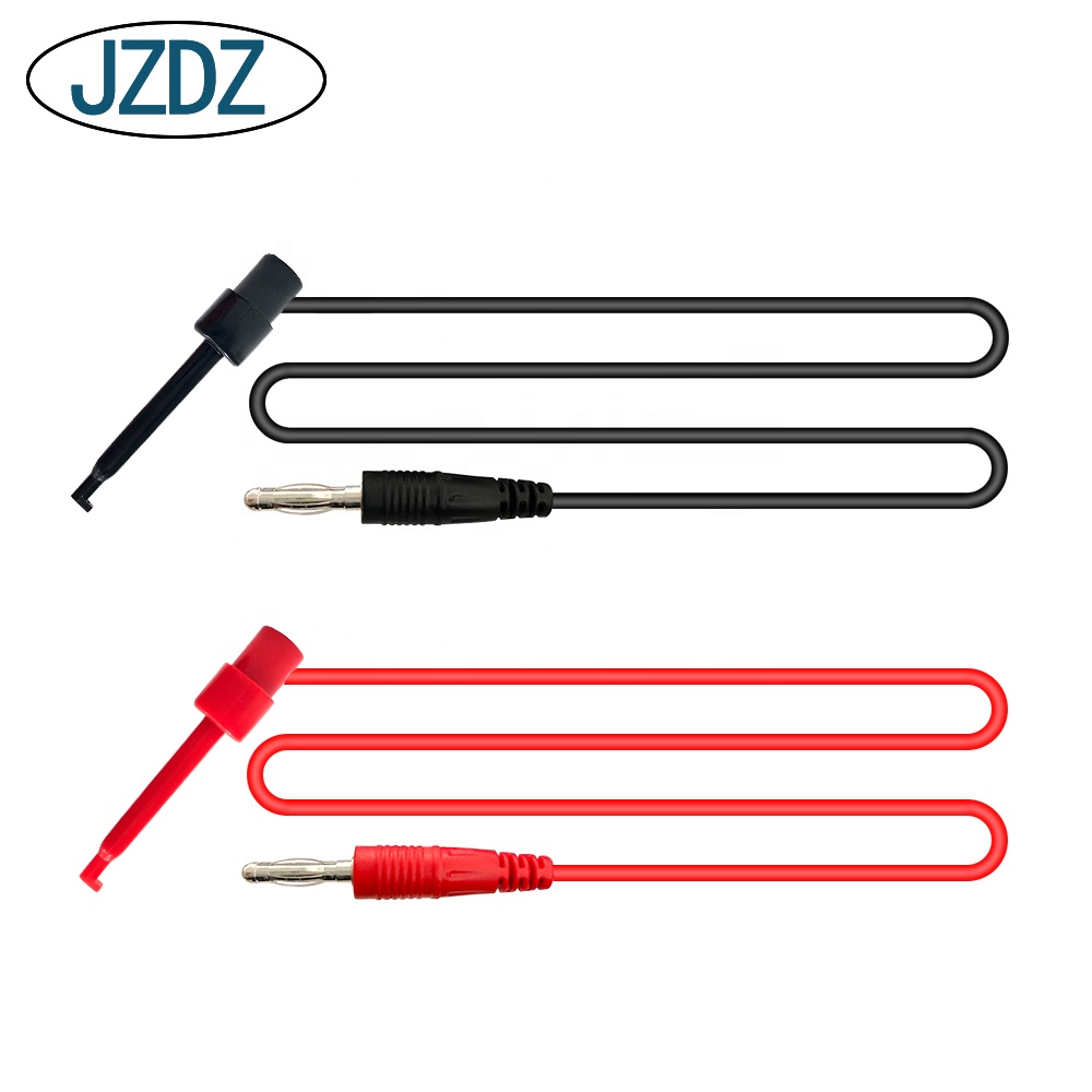 JZDZ J70058B 1 комплект 4 шт. 4 мм банановый штекер для тестирования крючка зажим испытательный кабель для мультиметра