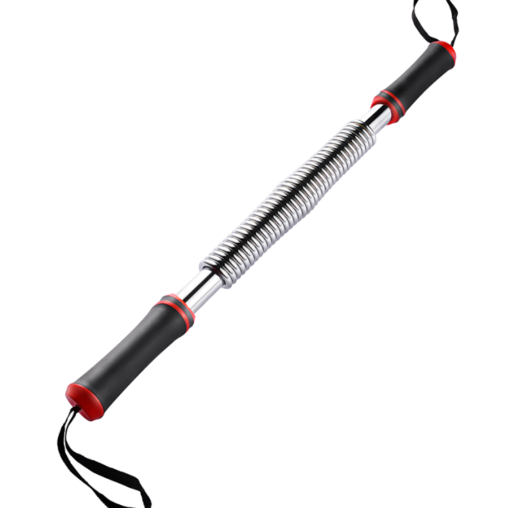 Workout double spring expander training barra 40kg exercise device chest shoulder exerciser power twister bar