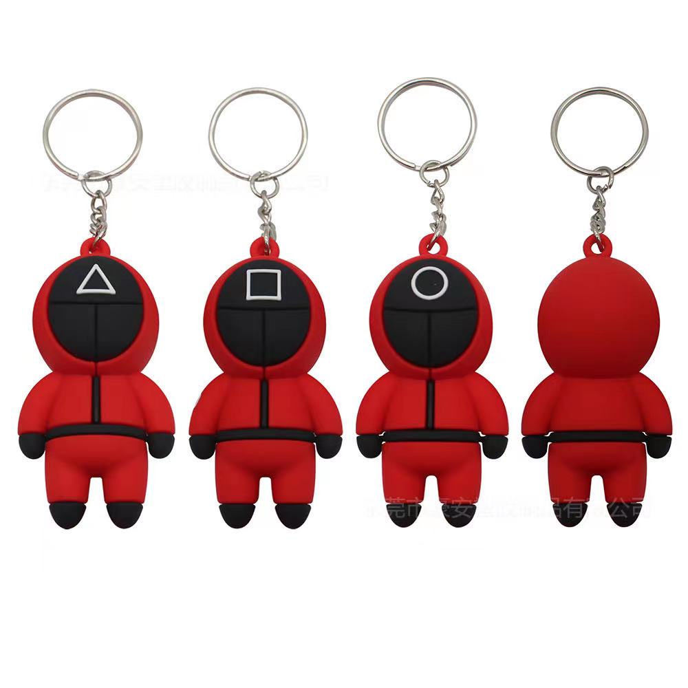 2021 New Korean Series Squid Game Keychain Squid Game Doll Toys