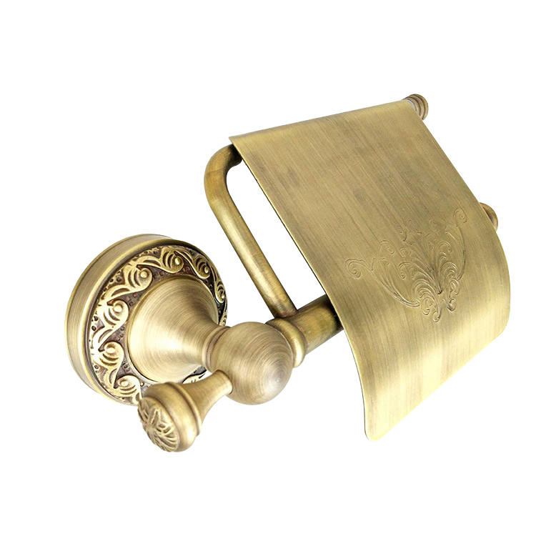 Gold Bathroom Tissue Roll Wall Mounted Toilet Paper Holder