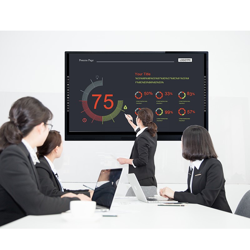 Multi touch интерактивной сенсорной плоской панелью дисплей IFPD 65 75 86 для Конференции