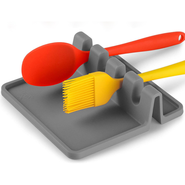 Hot selling Silicone spoon holder Anti-slip bracket for household items Tableware storage rack