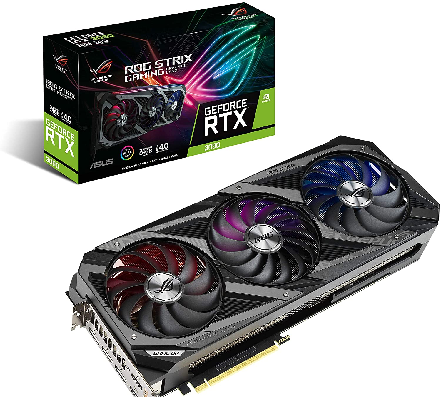 Видеокарта ASUS nienvy Geforce Rtx 3070 3080 3090 ti Gpu 16 Гб 24 ГБ, OC Edition, в наличии