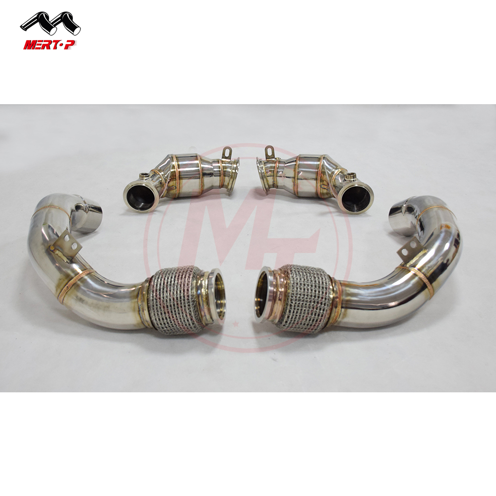 Mertop Гонки Выхлопной с catless M5 F90 4,4 L S63 V8 водосточных труб/midpipes 2017 +