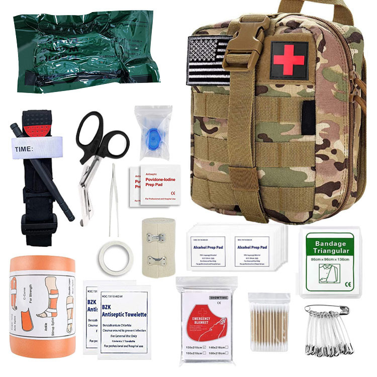 Wholesale Outdoor First Aid Kit camping Bag Custom Waterproof Kit Tactical Medical Bag First Aid Emergency Kit