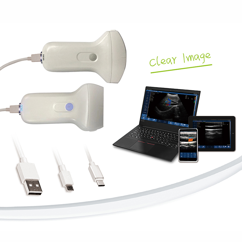 2021 Новый USB + WIFI Портативный беспроводной выпуклый/линейный ультразвуковой зонд, цветной Доплер для iPad/iPhone/Android